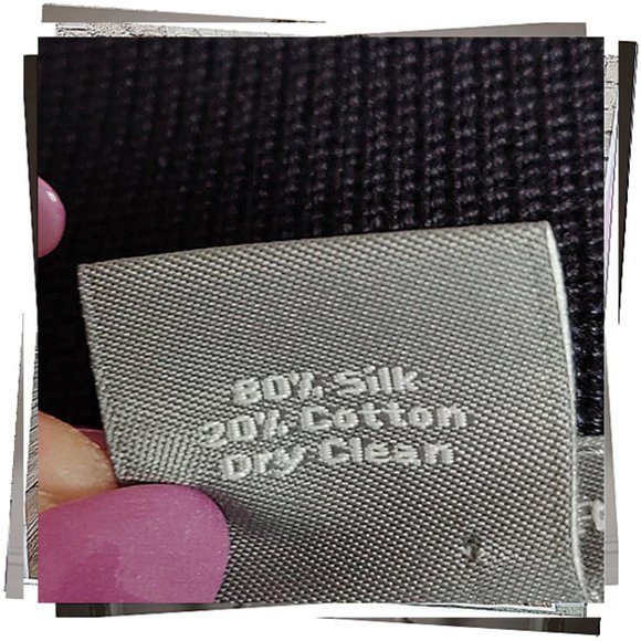 Vintage 2005 Tight Knit Navy Blue Silk Blend Cardigan (S) by Ann Taylor - Picture 6 of 6